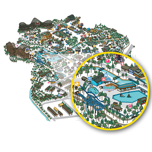 Map of Knoebels Crystal Pool