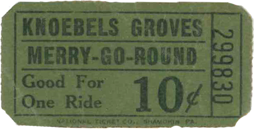 Merry-Go-Round 10 cent Ticket
