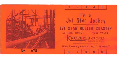 Jet Star Roller Coaster Ticket