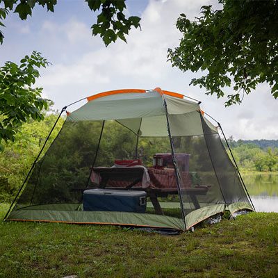 Tent camping
